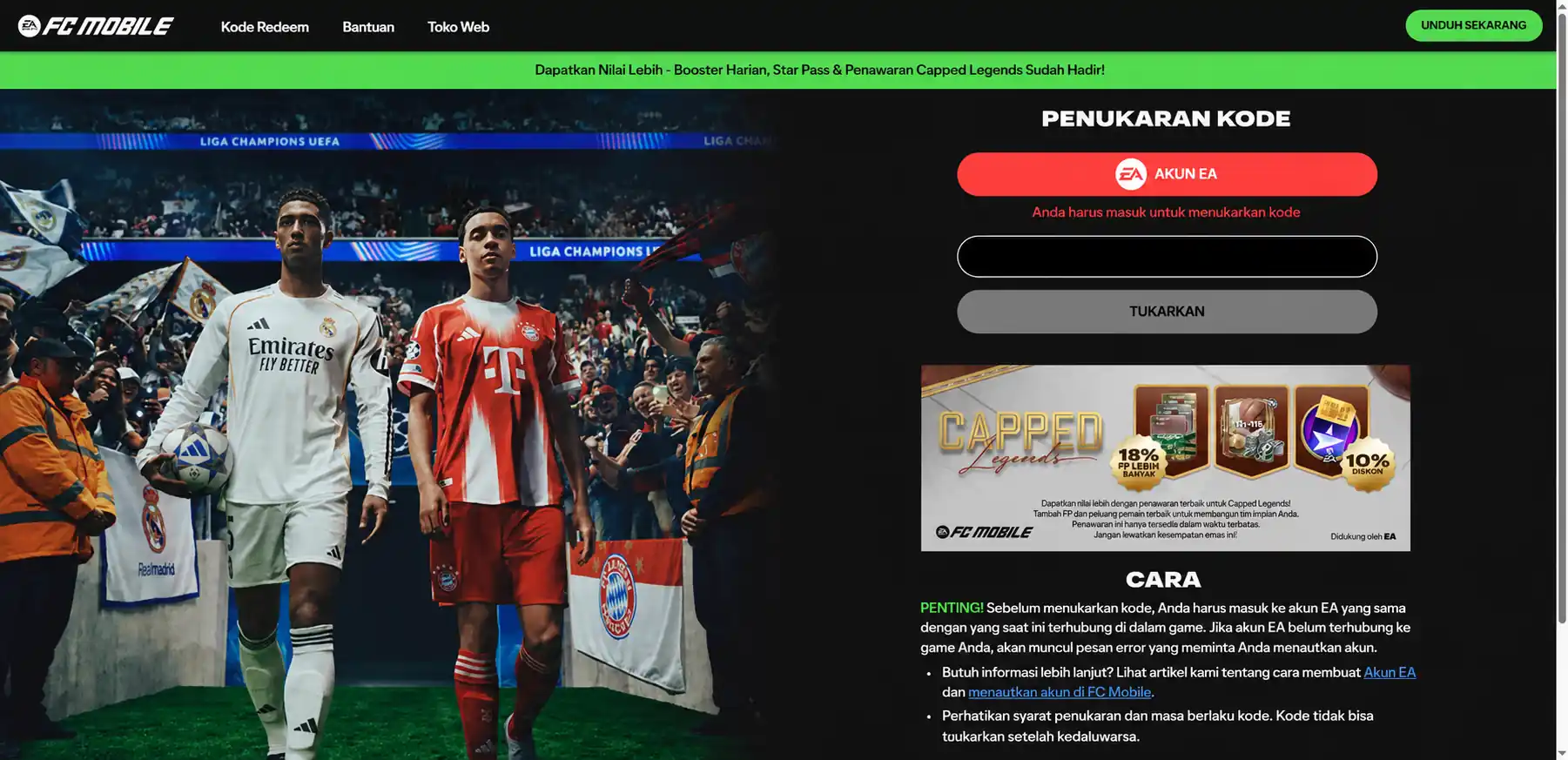 kode fc mobile