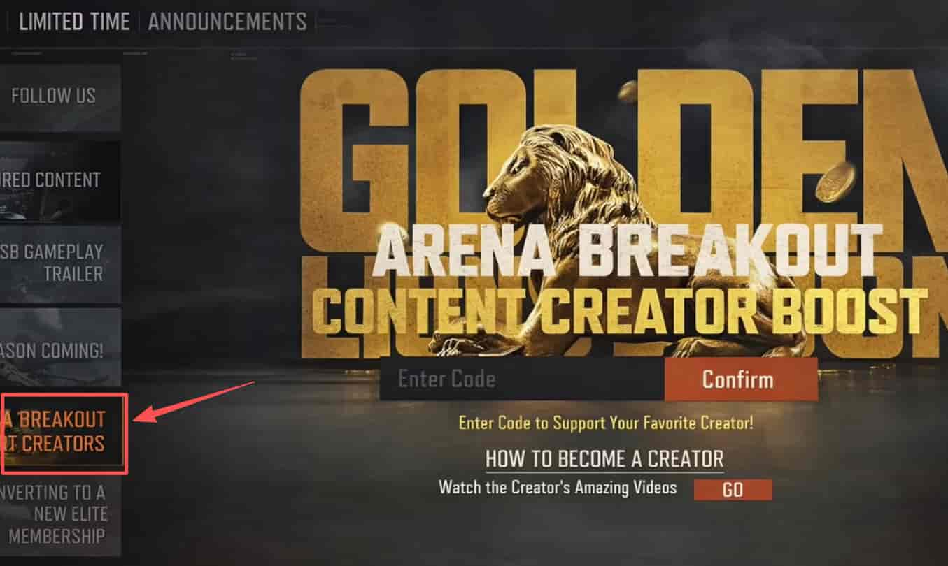 redeem arena breakout codes step 3