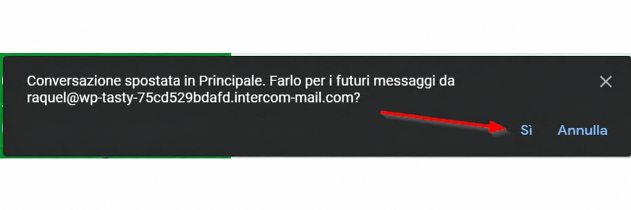 whitelist e-mail Gmail