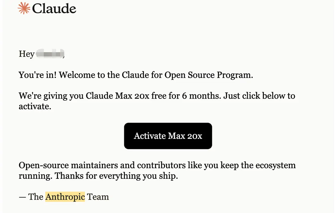 클로드 오픈소스 지원 프로그램