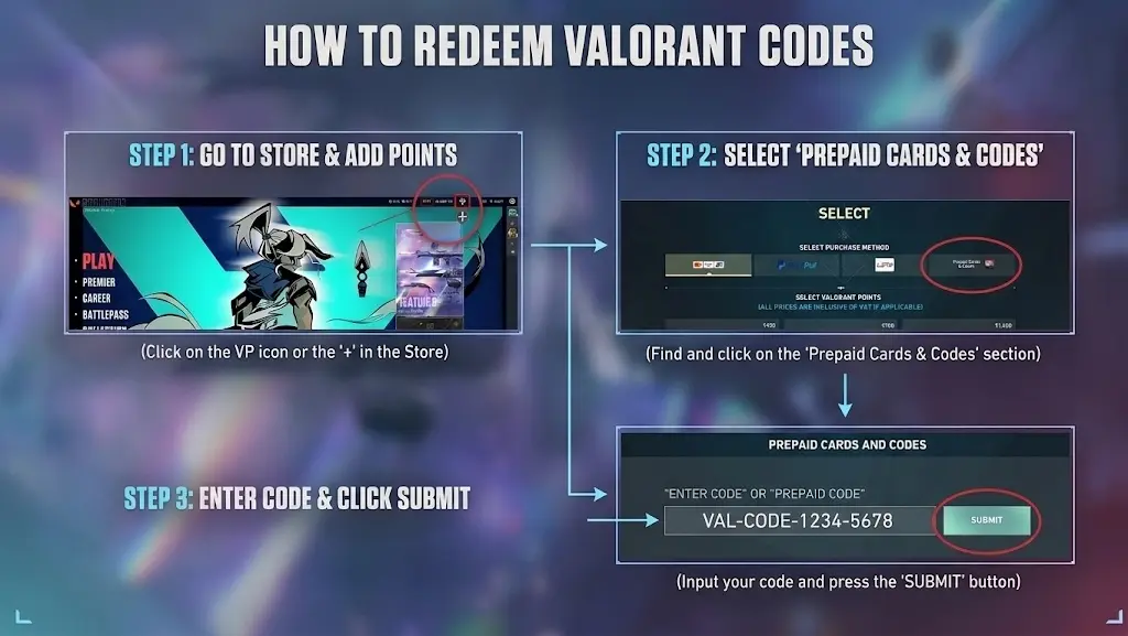Step-by-step guide to redeem Valorant codes