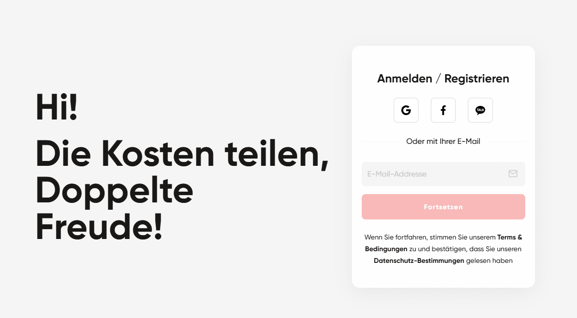 registrieren oder bei gamsgo anmelden