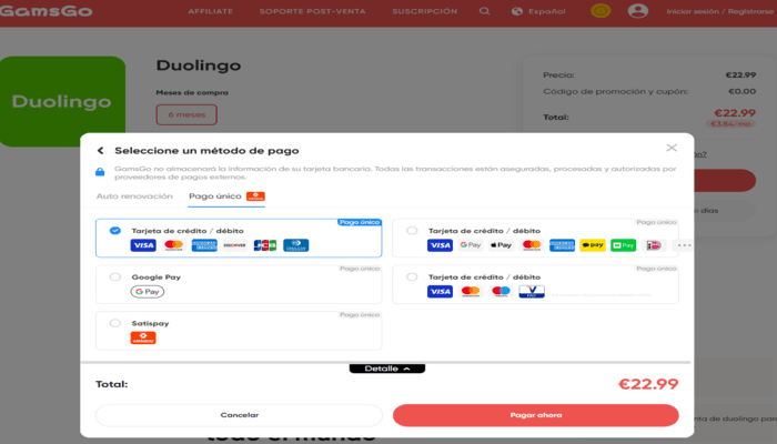 precio super duolingo