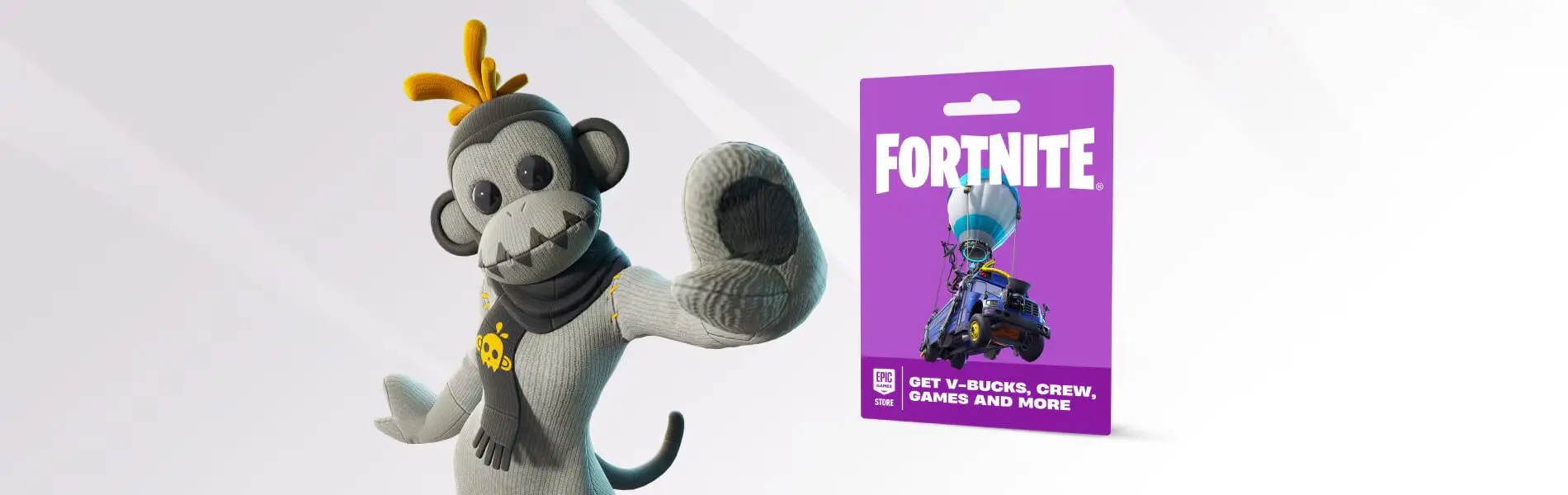 Redeem a Fortnite V-Bucks gift card through an Epic Games account