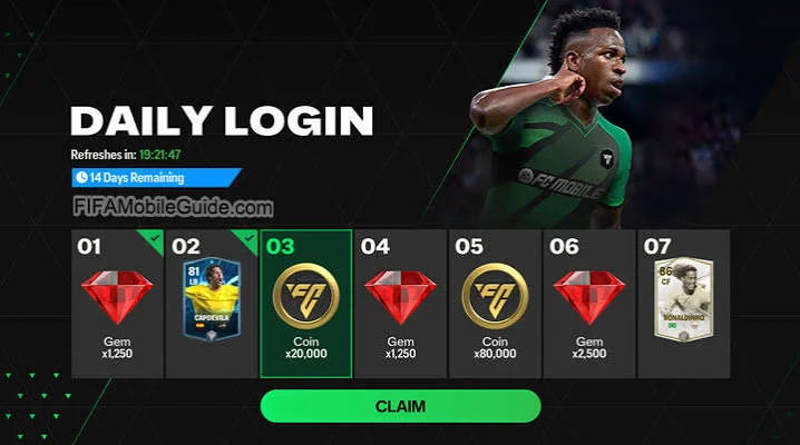 Daily Login rewards