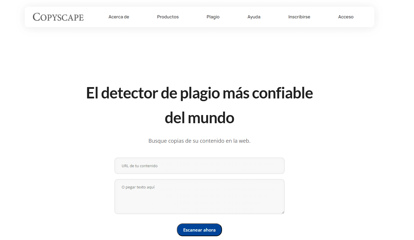copyscape detector ai plagio