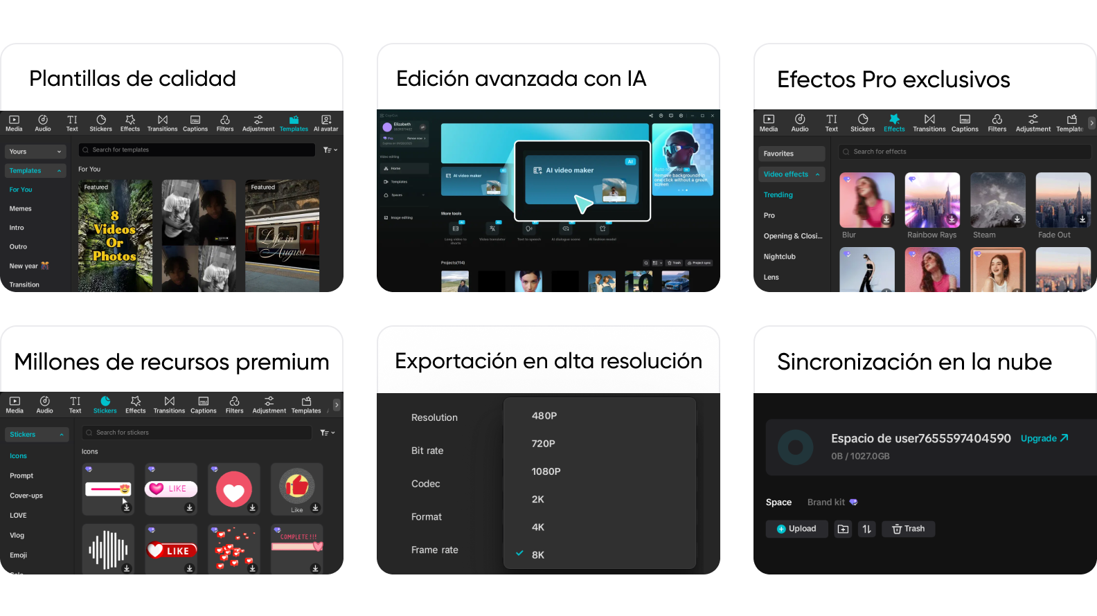 suscripción mensual de capcut