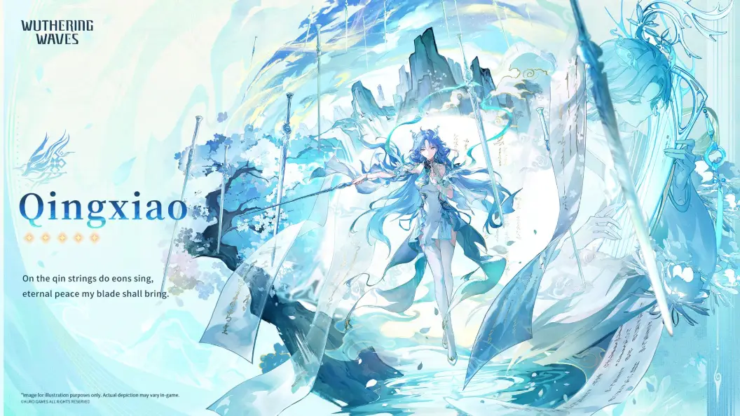 Wuthering Waves Qingxiao official splash art