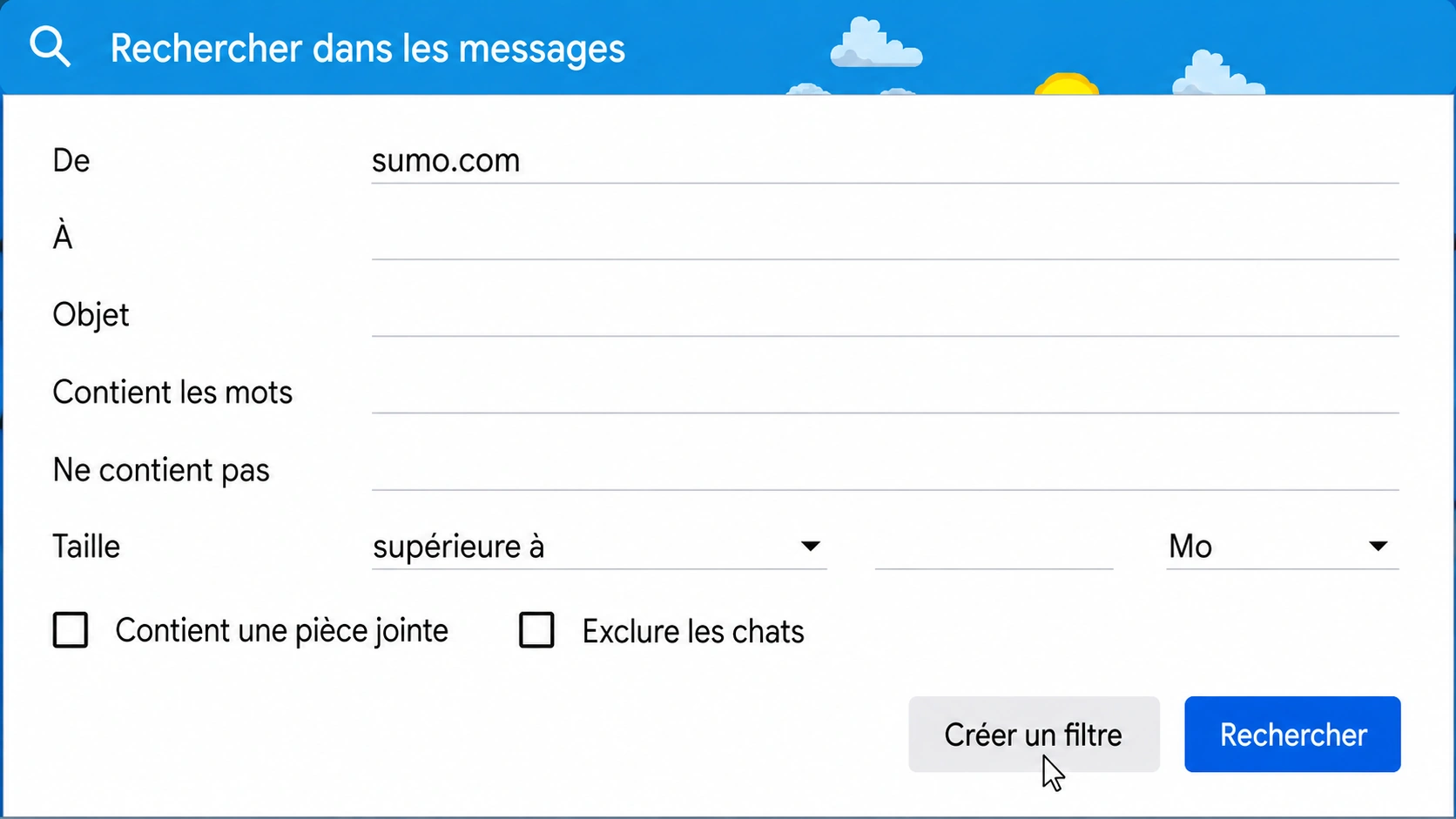 ajouter des e-mails Gmail à la liste blanche