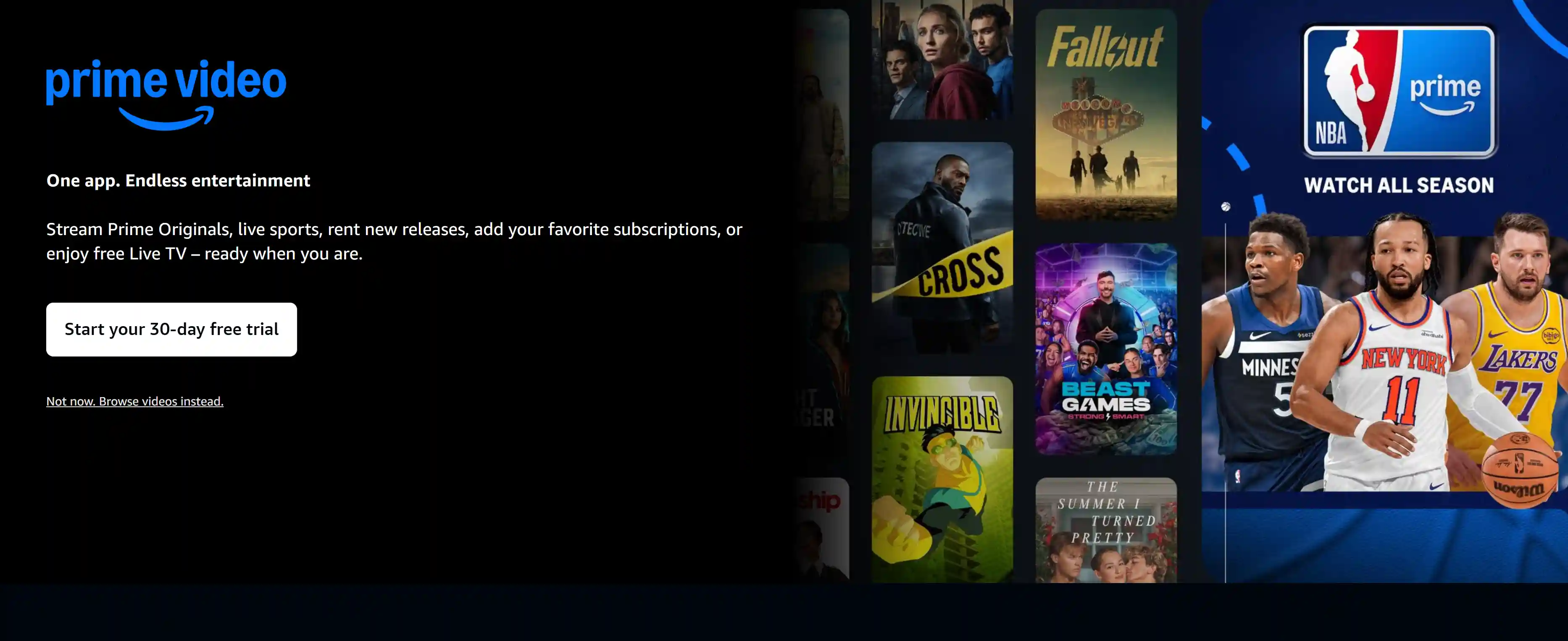 Essai gratuit Amazon Prime Video