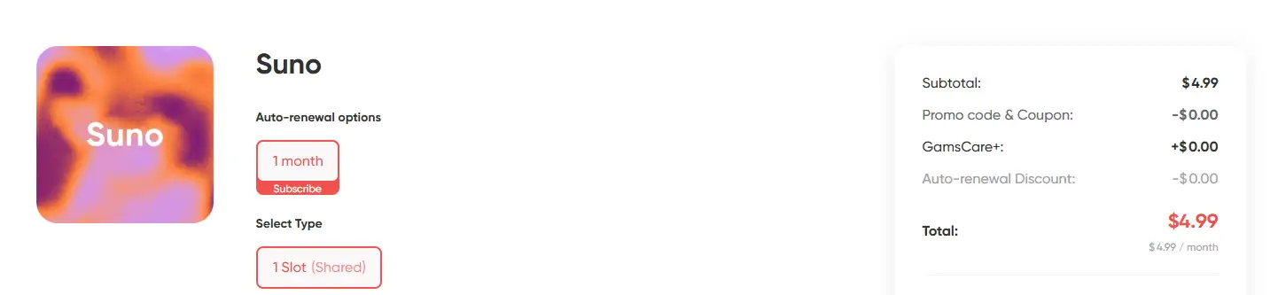 Suno Pro discount