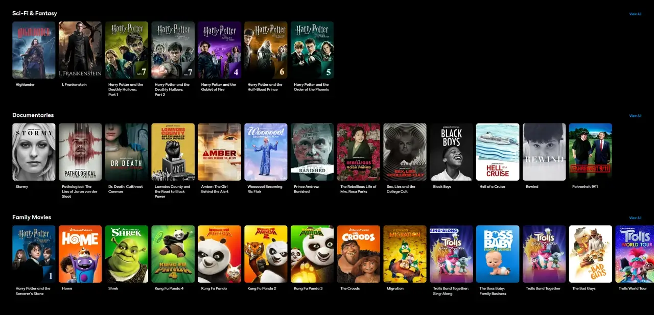 Universal and DreamWorks Blockbusters