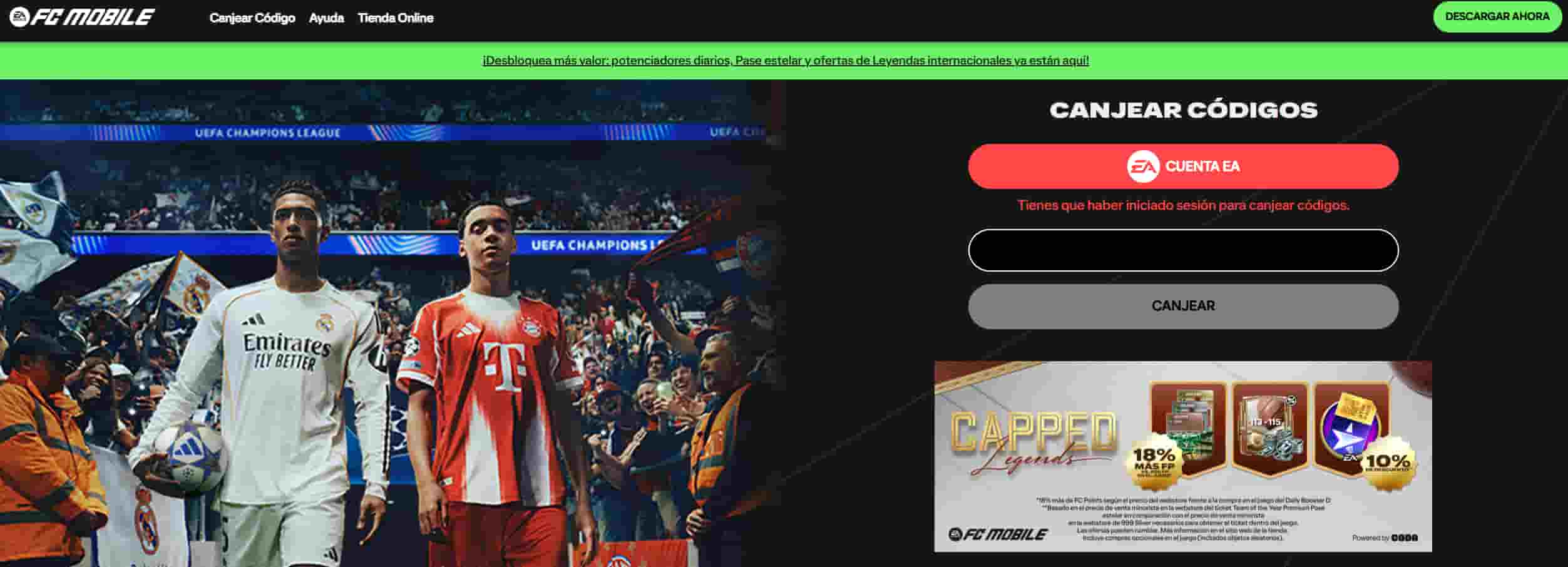 codigo fc mobile
