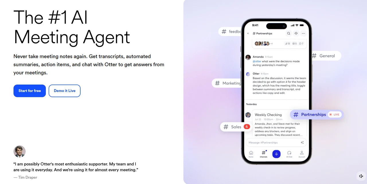 otter.ai ai voice transcription for students