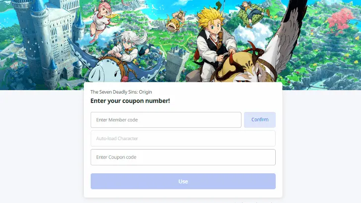 How to redeem The Seven Deadly Sins: Origin codes on iOS and PS5