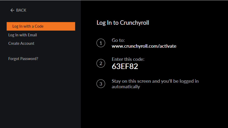 Activando mi cuenta de Crunchyroll en mi Samsung Smart TV