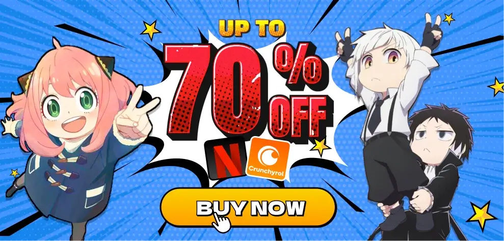 Netflix, Disney+, YouTube, and Crunchyroll