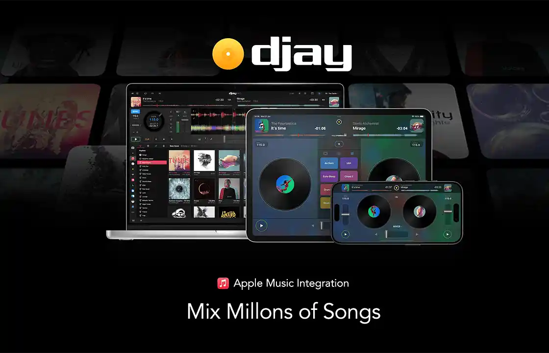 djay app promotion offering up to two months of Apple Music free