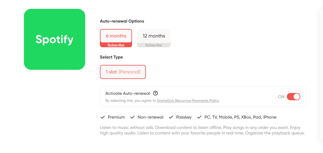 spotify premium