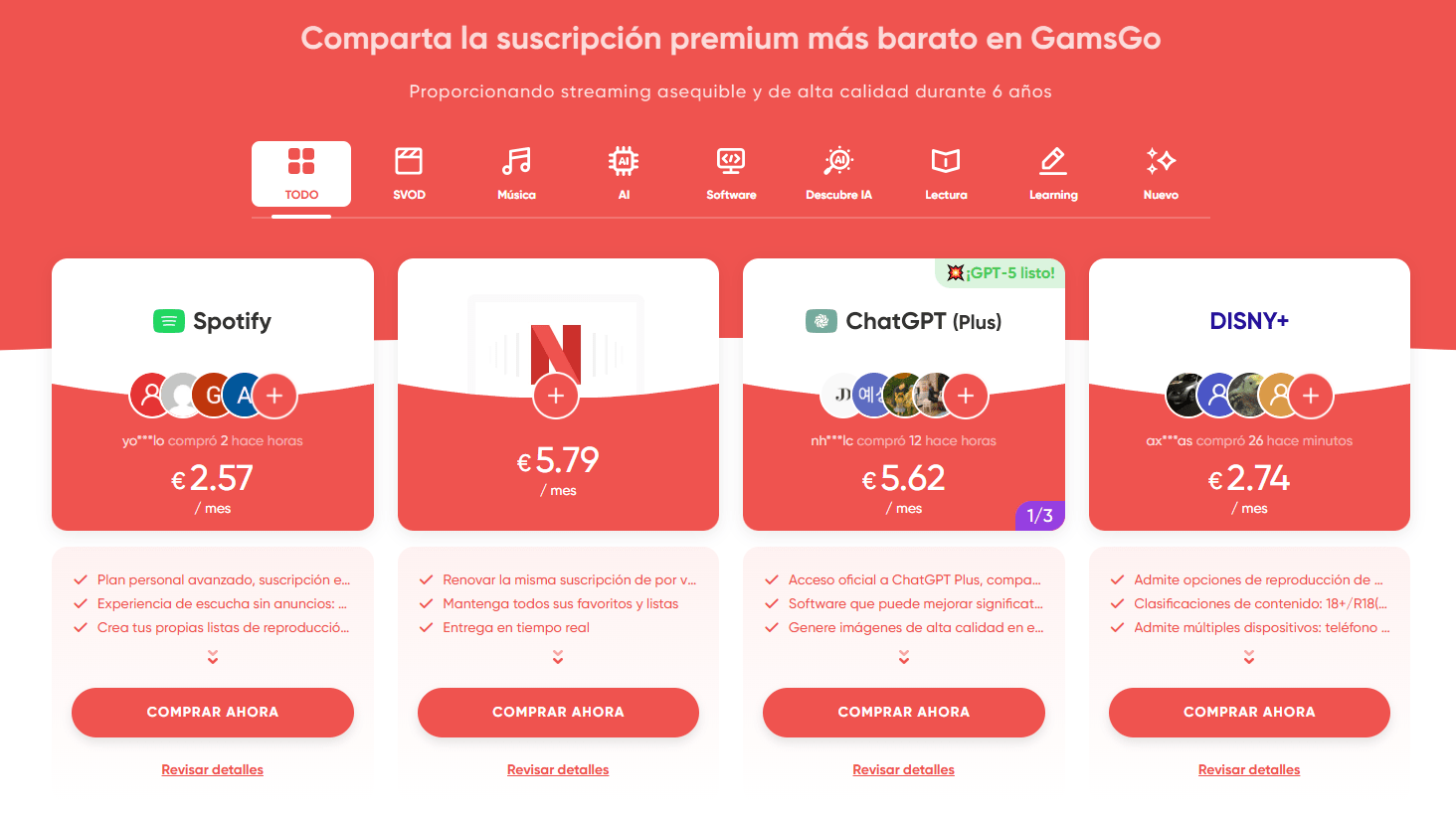 Paso 2 para compartir una cuenta de Disney Plus a través de GamsGo