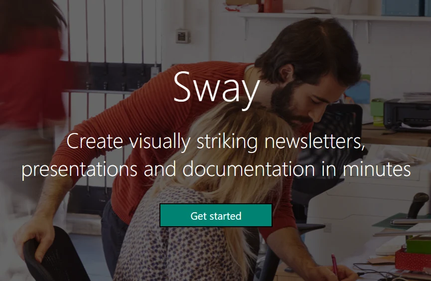 sway ai presentation and document tool for students
