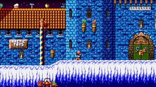 James Pond II Christmas toy factory level