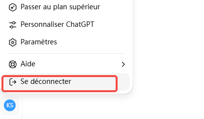 pour résoudre le problème d’interruption de chatgpt, déconnectez‑vous puis reconnectez‑vous à chatgpt