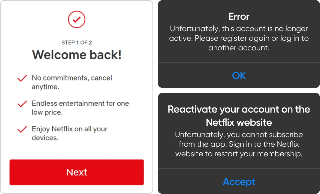 log in to GamsGo to manage a Netflix Premium subscription