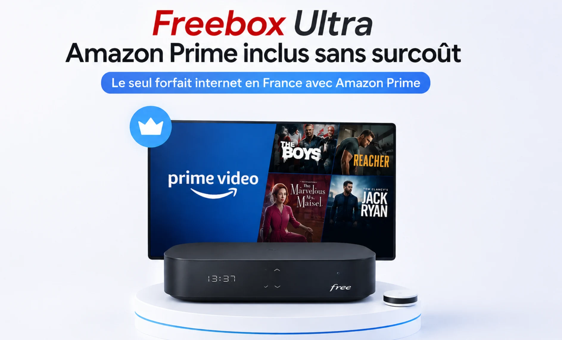 Freebox Ultra : Amazon Prime inclus sans frais supplémentaires