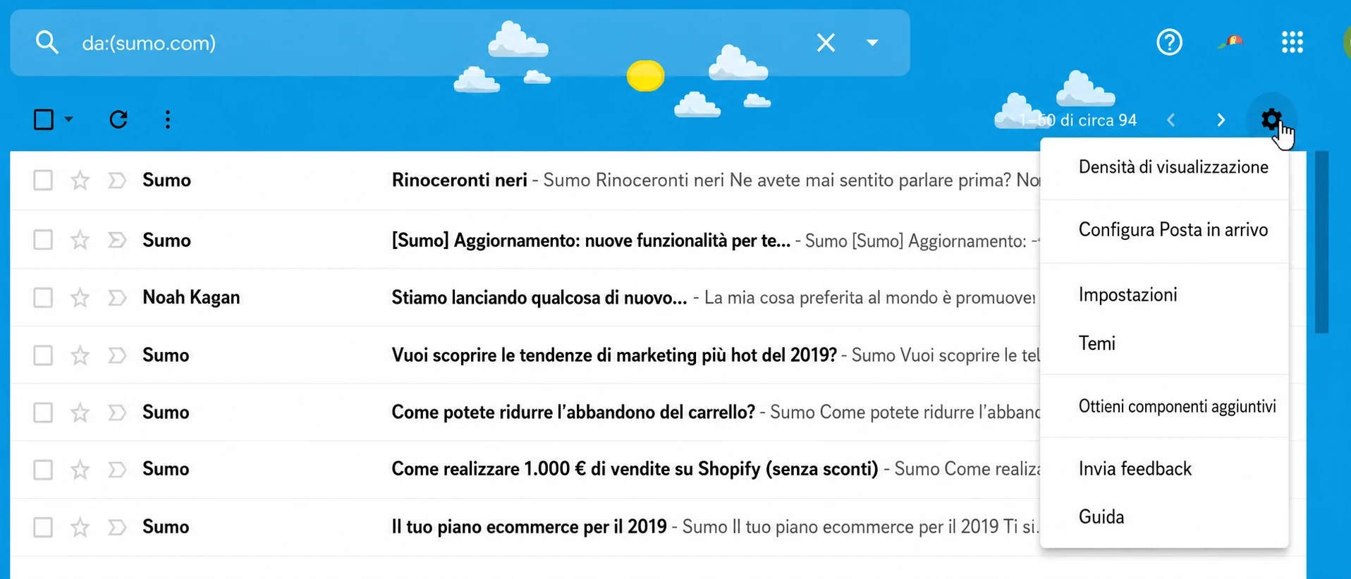 inserire e-mail nella whitelist in Gmail