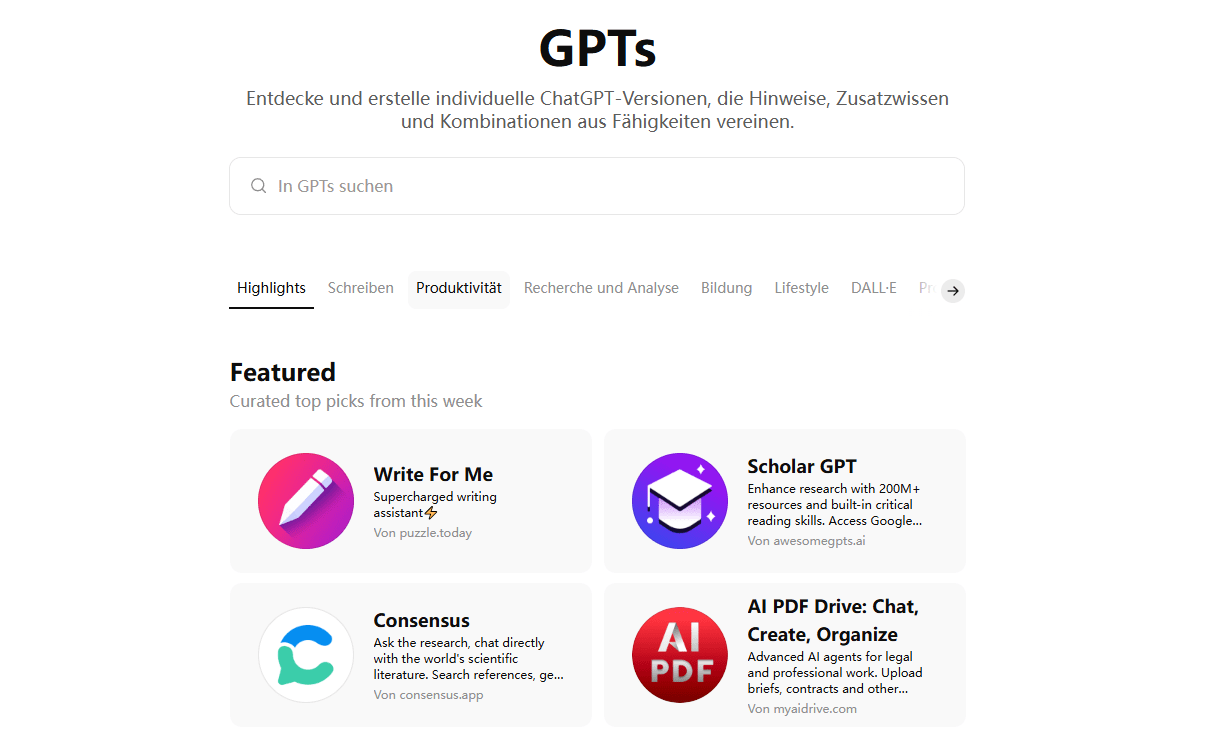 erstellen sie ihren eigenen gpt