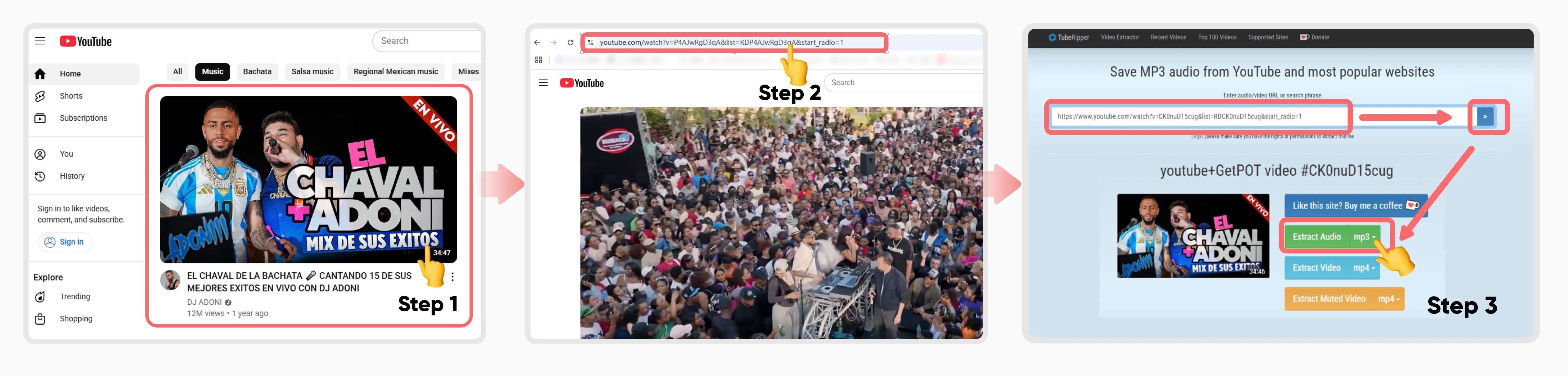how to rip audio from youtube