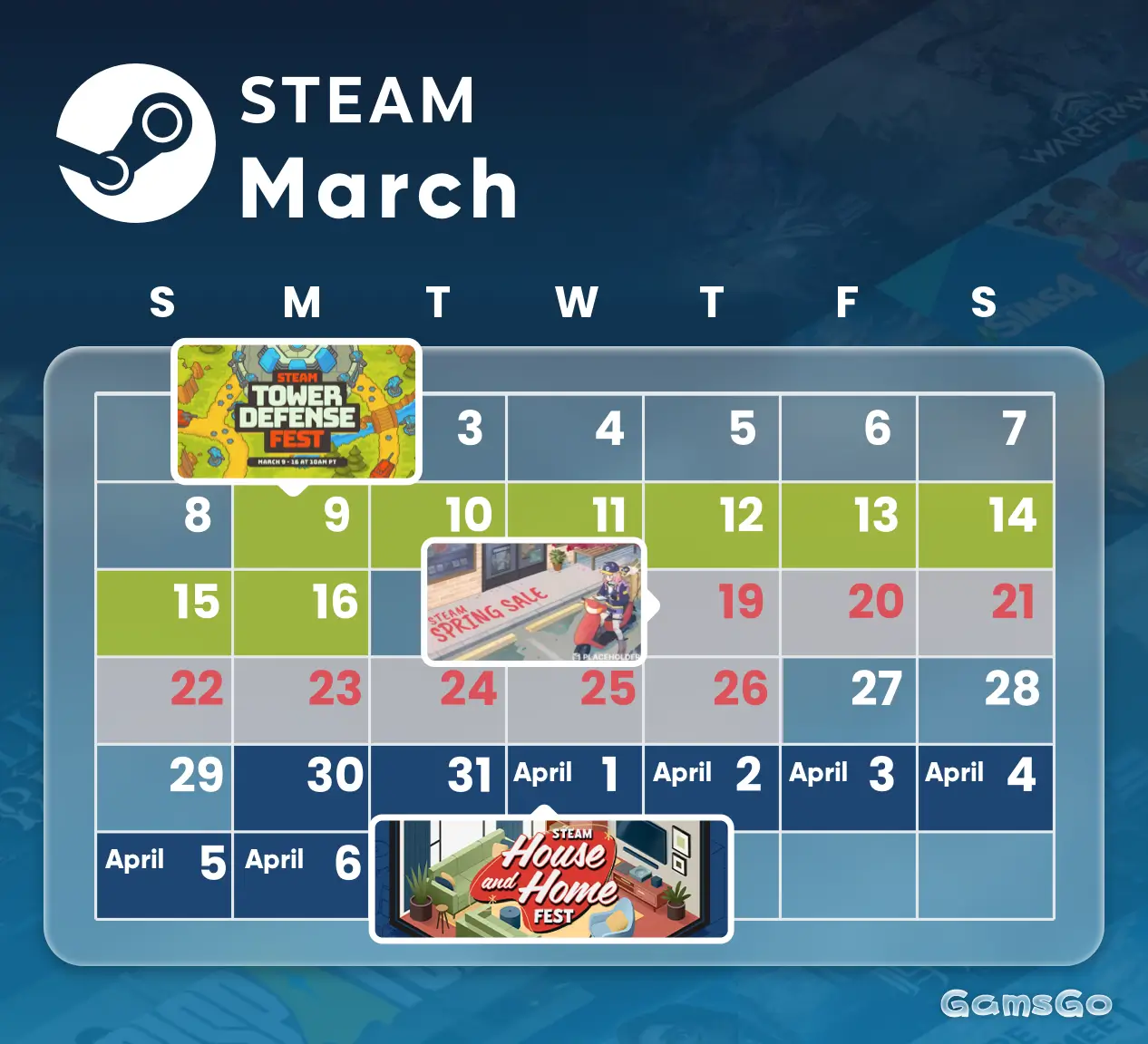 upcoming steam sales