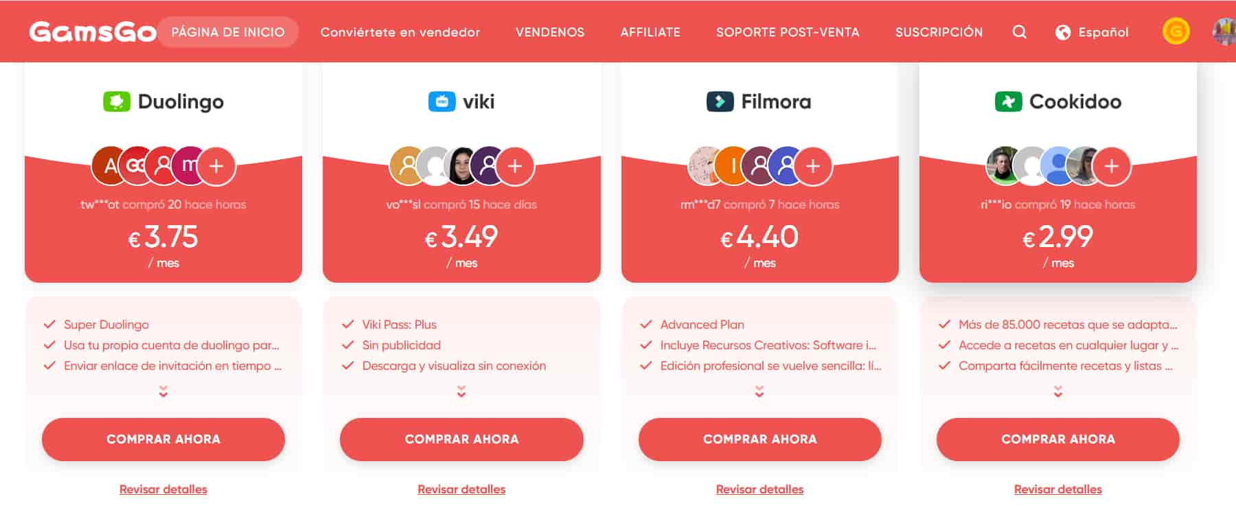 division duolingo liste