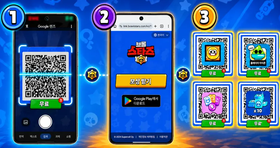 브롤스타즈 QR 코드 입력 방법