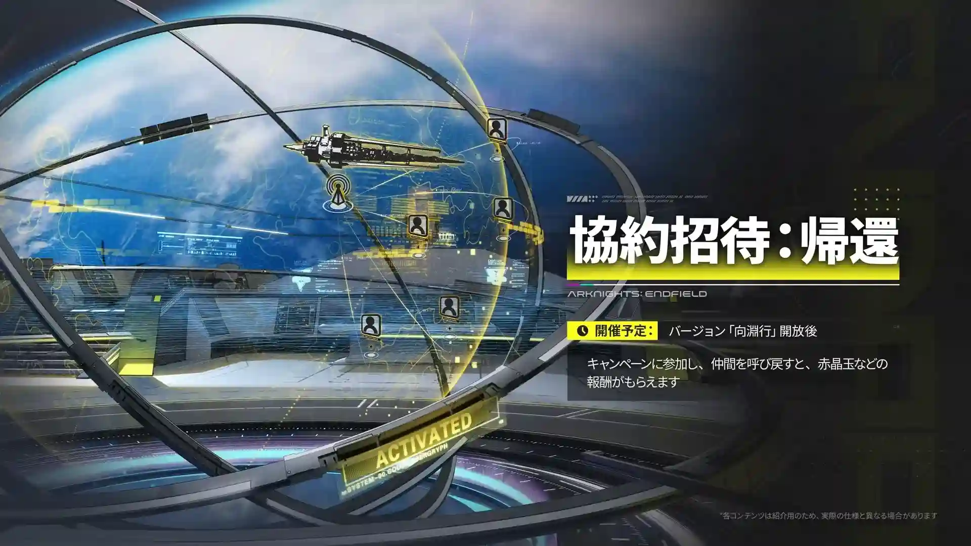 協約招待 帰還