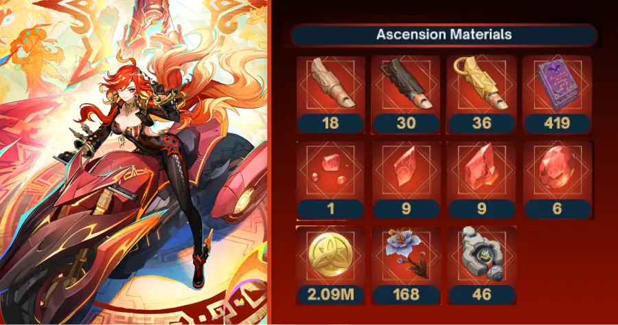 mavuika ascension materials