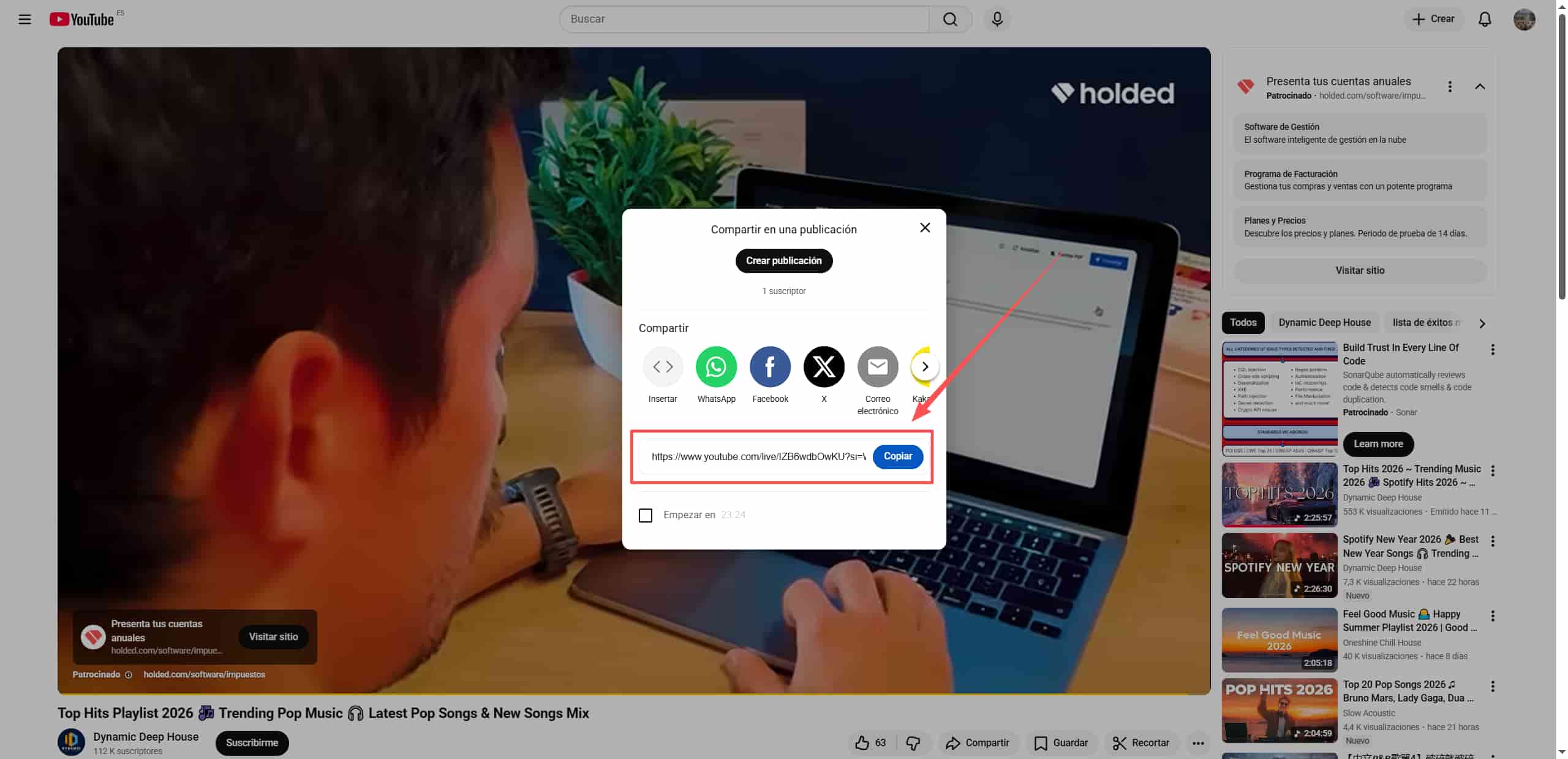 extraer audios de videos de youtube