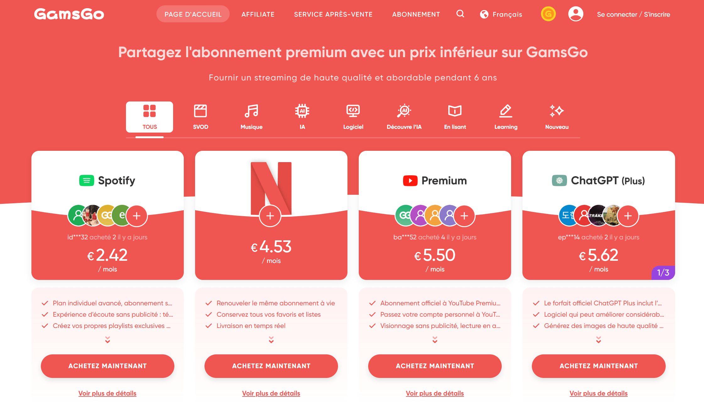 youtube premium moins cher