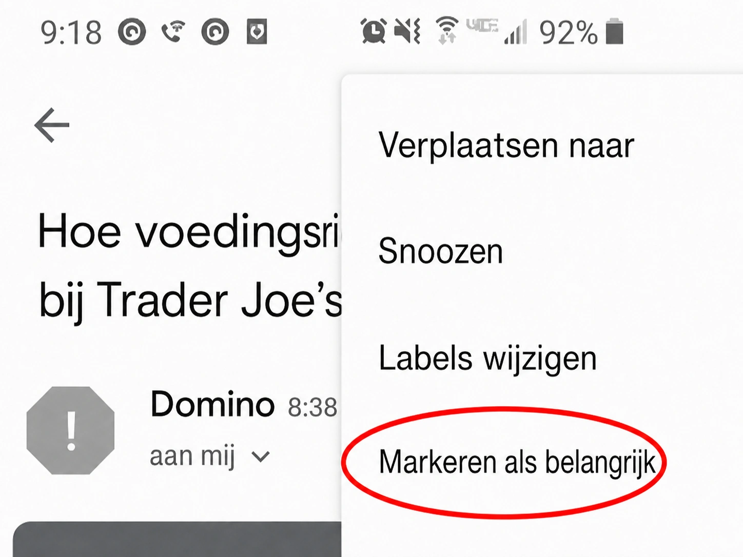 hoe je een e-mail in Gmail op de whitelist zet