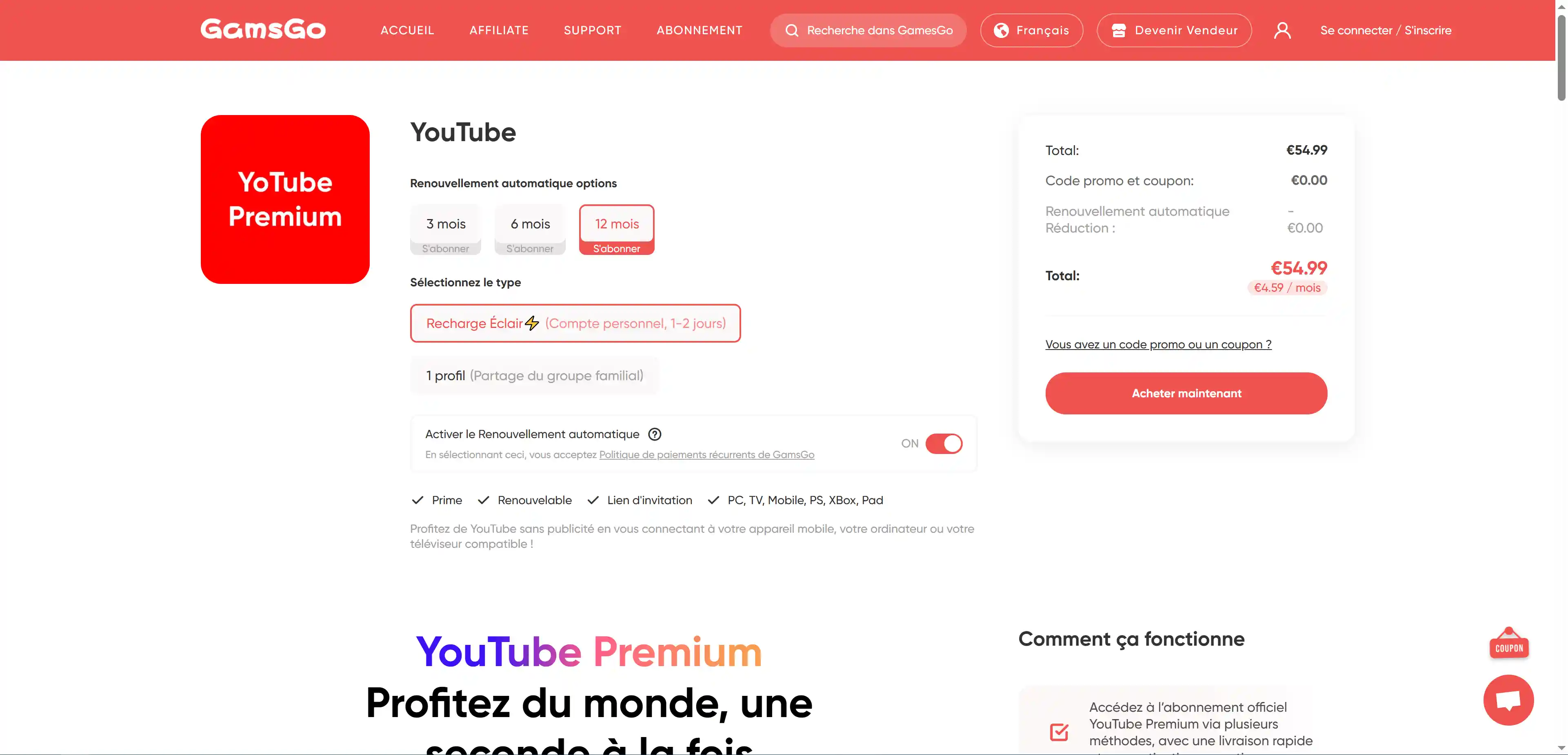 youtube sans pub