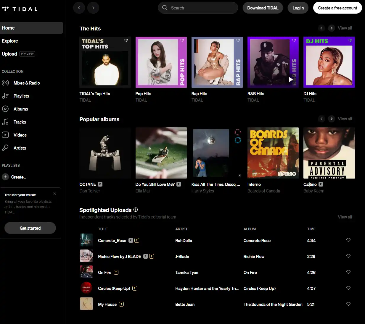 Tidal — Best Spotify Alternative for Hi-Res Sound