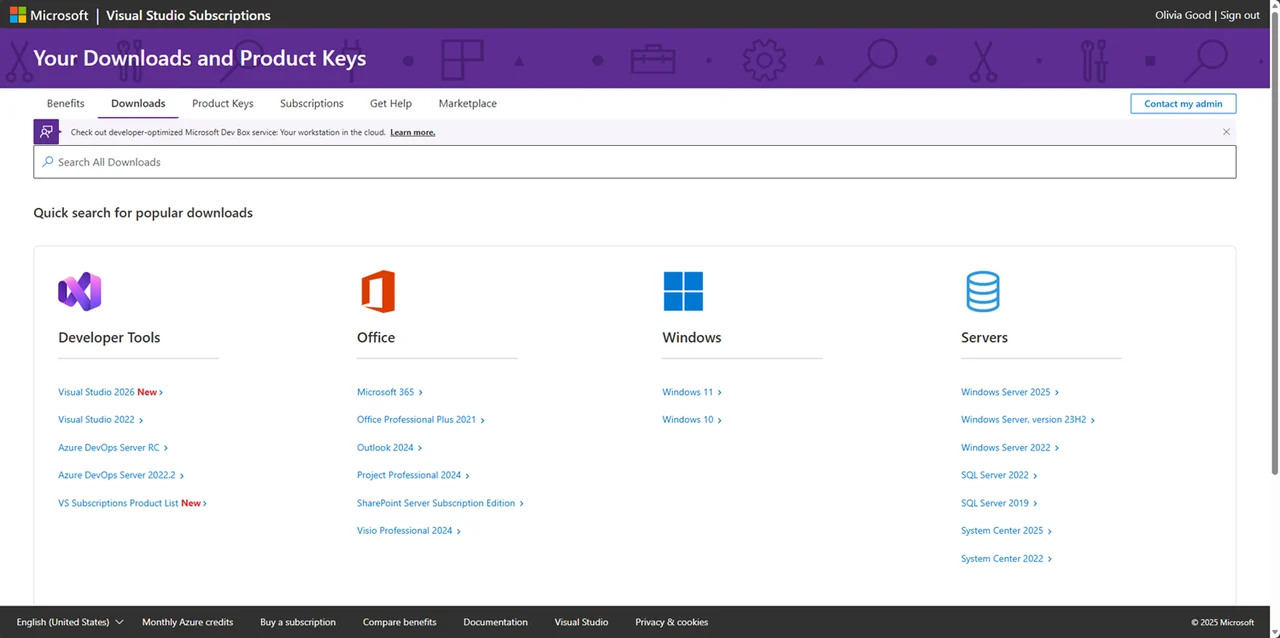 Visual Studio Subscription