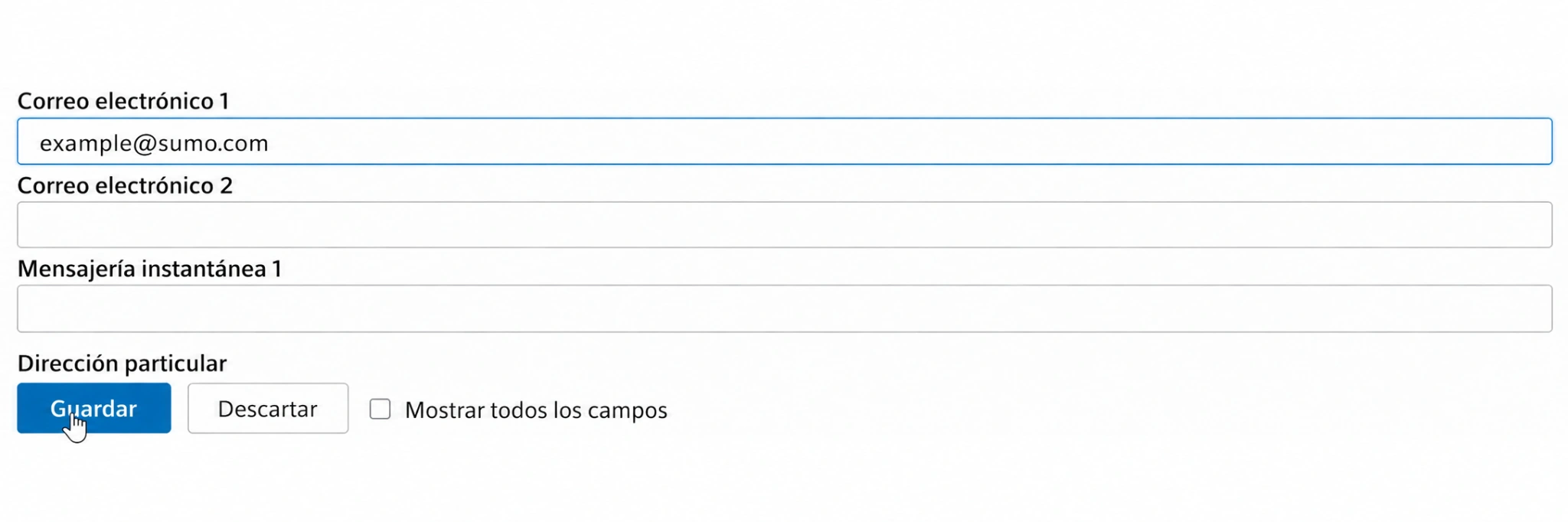 lista blanca de correo XFINITY
