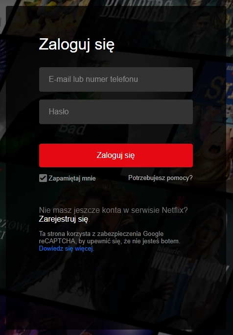 Kroki, jak udostępnić Netflix