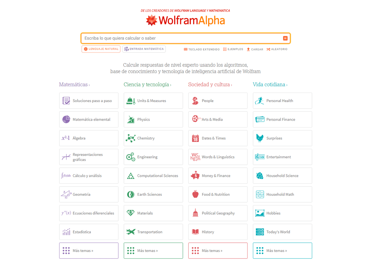 wolfram alpha solucionador ai matemáticas