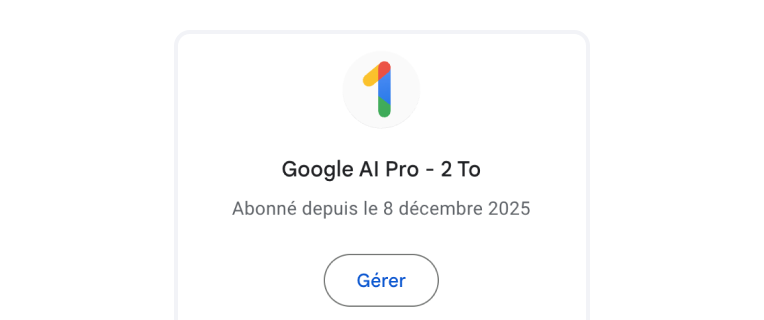 Abonnement Google AI Pro