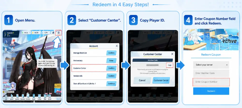 How to Redeem Blue Archive Codes on iOS and PC