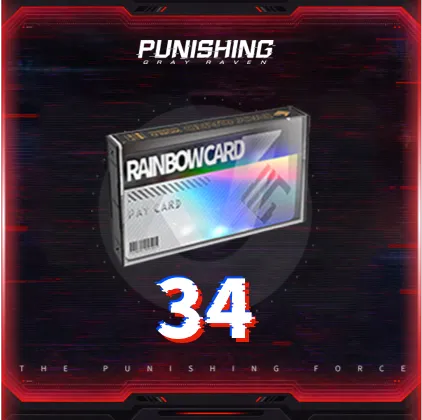 34 무지개 카드