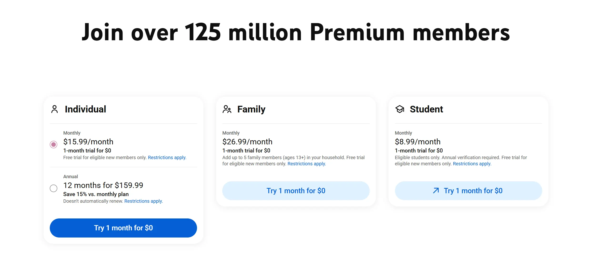 YouTube Premium Free Trial